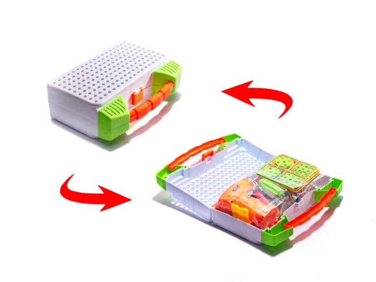 Puzzle Klocki w walizce 4w1 + wkrętarka 181 el 3 Puzzle Klocki w walizce 4w1 + wkrętarka 181 el 3
