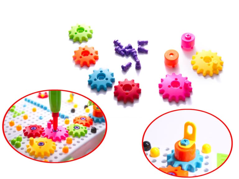 Puzzle Klocki w walizce 4w1 + wkrętarka 181 el 9 Puzzle Klocki w walizce 4w1 + wkrętarka 181 el 9