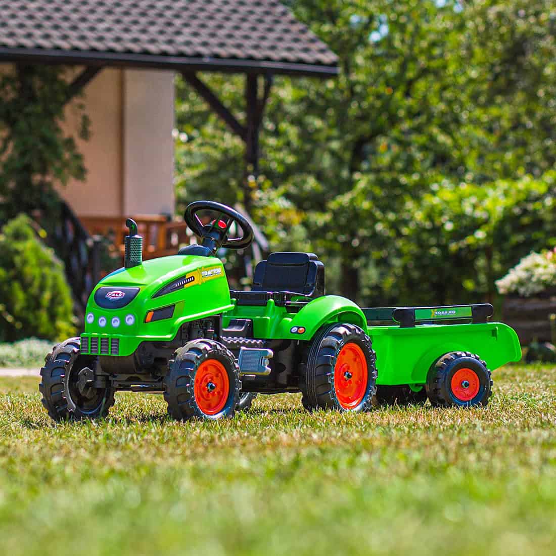 FALK-Traktorek-X-Tractor-Zielony-z-Przyczepka-Klakson-od-2-Lat-1 FALK-Traktorek-X-Tractor-Zielony-z-Przyczepka-Klakson-od-2-Lat-1