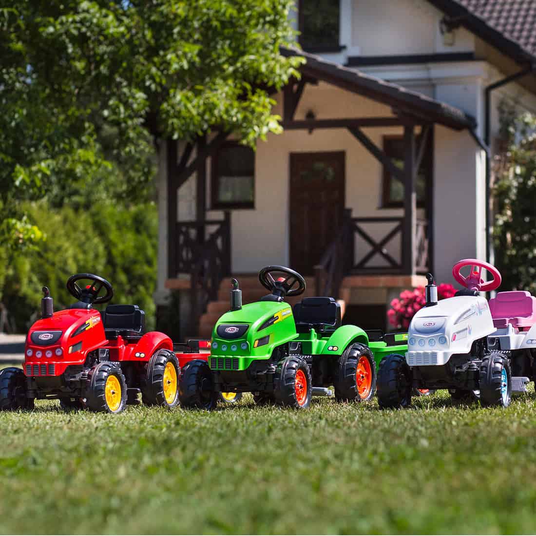 FALK-Traktorek-X-Tractor-Zielony-z-Przyczepka-Klakson-od-2-Lat-2 FALK-Traktorek-X-Tractor-Zielony-z-Przyczepka-Klakson-od-2-Lat-2