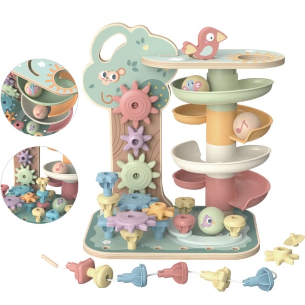 WOOPIE GREEN Drzewko Aktywności Kulodrom Montessori 4w1 WOOPIE GREEN Drzewko Aktywności Kulodrom Montessori 4w1