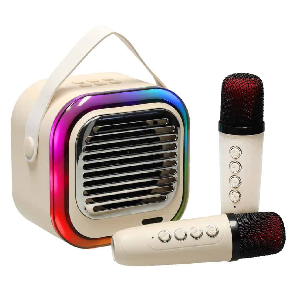 Glosnik-do-karaoke-USB-Bluetooth-kremowy-1 Glosnik-do-karaoke-USB-Bluetooth-kremowy-1
