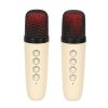 Glosnik-do-karaoke-USB-Bluetooth-kremowy-5