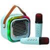 Glosnik-do-karaoke-USB-Bluetooth-niebieski-1