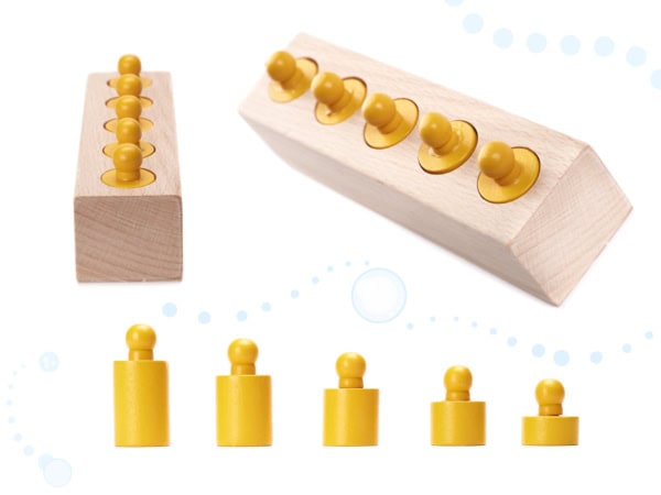 KX6290 Odważniki cylindry drewniane montessori kolorowe 4 KX6290 Odważniki cylindry drewniane montessori kolorowe 4
