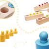 KX6290 Odważniki cylindry drewniane montessori kolorowe 2