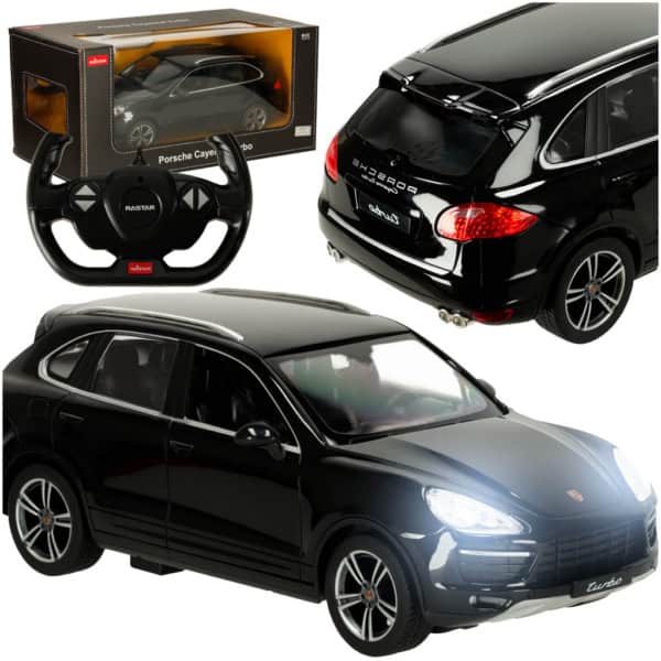 Samochód zdalnie sterowany Rastar 42900 Porsche Cayenne Turbo 1:14 czarny Samochód zdalnie sterowany Rastar 42900 Porsche Cayenne Turbo 1:14 czarny