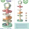 WOOPIE-GREEN-Drewniany-Kulodrom-Tor-Kulkowy-6EL-Sensoryczne-Edukacyjny-6
