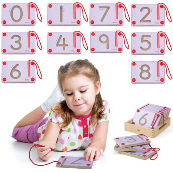 VIGA Tabliczki Magnetyczne Nauka Pisania Cyferki Certyfikat FSC Montessori VIGA Tabliczki Magnetyczne Nauka Pisania Cyferki Certyfikat FSC Montessori