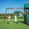 Drewniany-Plac-Zabaw-Lakewood-Hustawki-Zjezdzalnia-Domek-Backyard-1