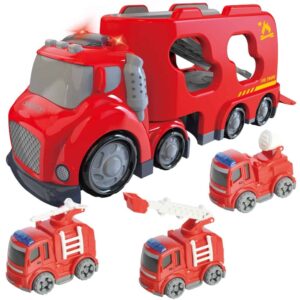 WOOPIE Duża Czerwona Laweta City Truck Efekty Dźwiękowe i Świetlne