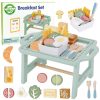 WOOPIE GREEN Zestaw Śniadaniowy z Tacą i Akcesoriami Serwis Pastelowy