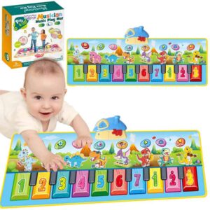 WOOPIE Mata Muzyczna XXL Dinusie 2w1 Pianinko 8 Melodii 110cm