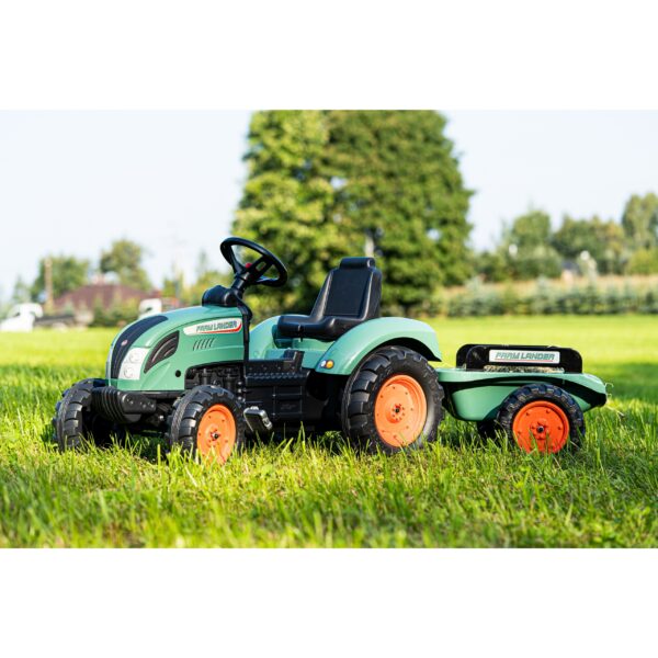 FALK-Traktor-Lander-Zielony-na-Pedaly-z-Przyczepka-od-3-Lat-5 FALK-Traktor-Lander-Zielony-na-Pedaly-z-Przyczepka-od-3-Lat-5