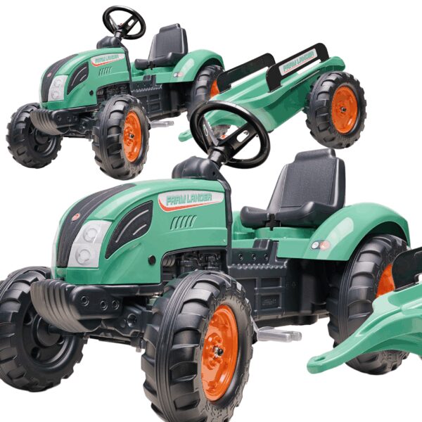 FALK Traktor Lander Zielony na Pedały z Przyczepką od 3 Lat FALK Traktor Lander Zielony na Pedały z Przyczepką od 3 Lat