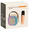 Zestaw-do-karaoke-mikrofon-glosnik-przenosny-BLUETOOTH-USB-LED-rozowy-9