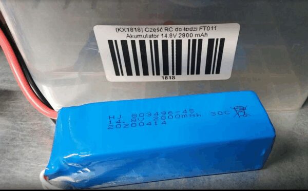 Część RC do łodzi FT011 Akumulator 14.8V 2800 mAh Część RC do łodzi FT011 Akumulator 14.8V 2800 mAh