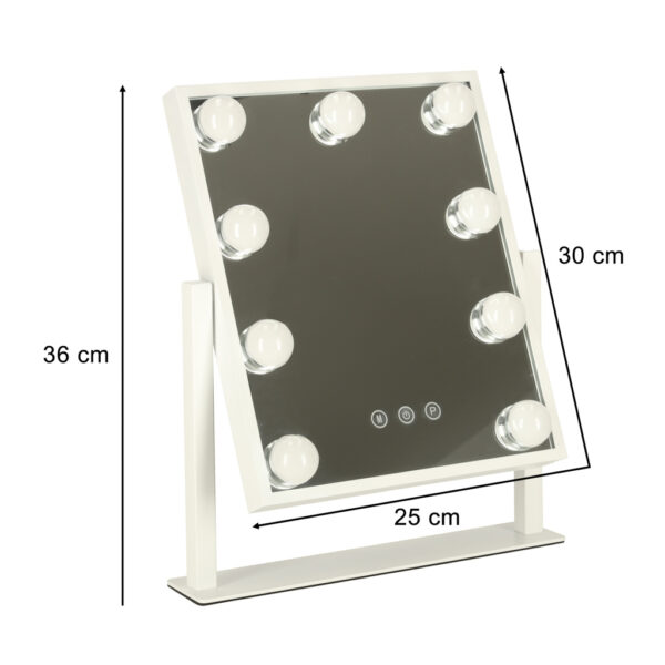 Lusterko-do-makijazu-kosmetyczne-podswietlane-9-LED-Hollywood-z-9-zarowkami-USB-25-x-30-cm-3 Lusterko-do-makijazu-kosmetyczne-podswietlane-9-LED-Hollywood-z-9-zarowkami-USB-25-x-30-cm-3