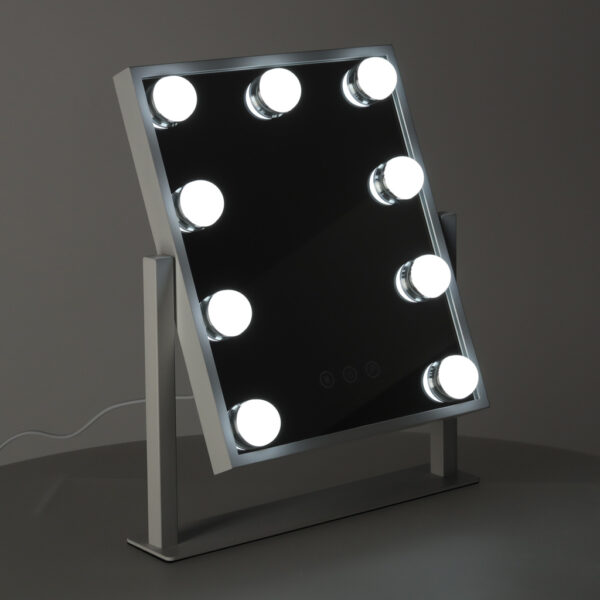 Lusterko-do-makijazu-kosmetyczne-podswietlane-9-LED-Hollywood-z-9-zarowkami-USB-25-x-30-cm-5 Lusterko-do-makijazu-kosmetyczne-podswietlane-9-LED-Hollywood-z-9-zarowkami-USB-25-x-30-cm-5