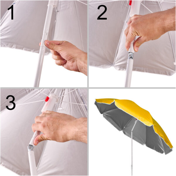 KX3312 Parasol ogrodowy plażowy regulowany łamany składany UV KX3312 Parasol ogrodowy plażowy regulowany łamany składany UV