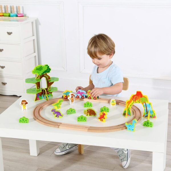 TOOKY-TOY-Drewniana-Magnetyczna-Kolejka-Dinozaury-Figurki-1 TOOKY-TOY-Drewniana-Magnetyczna-Kolejka-Dinozaury-Figurki-1