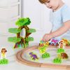 TOOKY-TOY-Drewniana-Magnetyczna-Kolejka-Dinozaury-Figurki-3