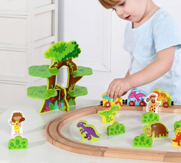 TOOKY-TOY-Drewniana-Magnetyczna-Kolejka-Dinozaury-Figurki-3 TOOKY-TOY-Drewniana-Magnetyczna-Kolejka-Dinozaury-Figurki-3