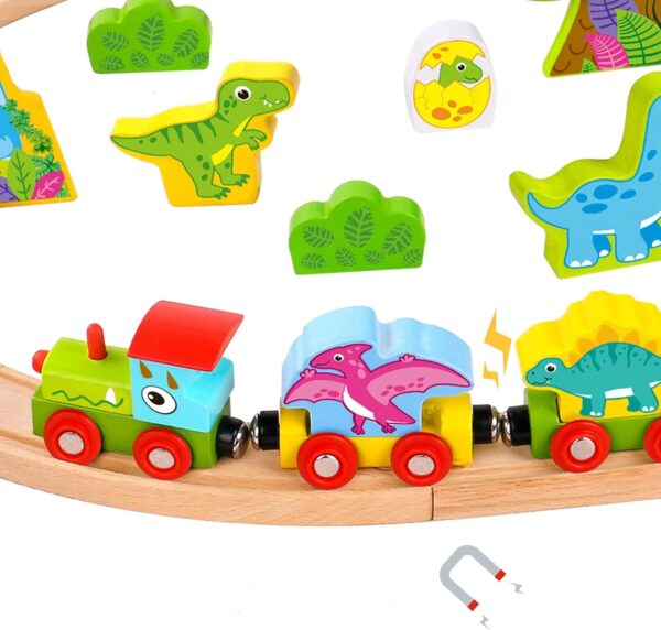 TOOKY-TOY-Drewniana-Magnetyczna-Kolejka-Dinozaury-Figurki-5 TOOKY-TOY-Drewniana-Magnetyczna-Kolejka-Dinozaury-Figurki-5