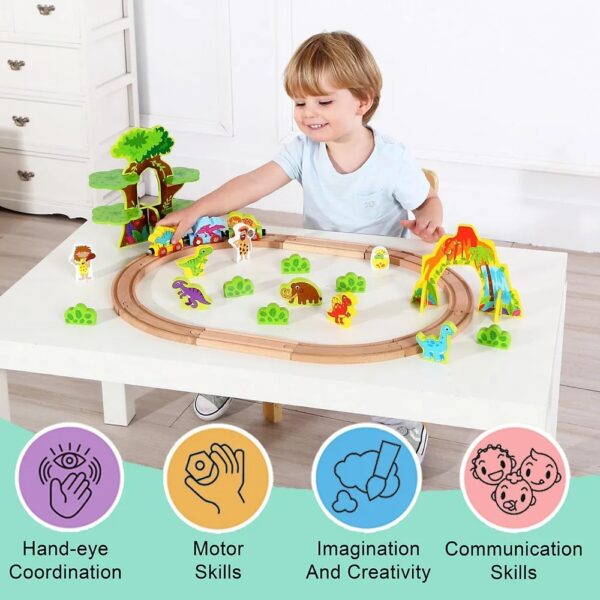 TOOKY-TOY-Drewniana-Magnetyczna-Kolejka-Dinozaury-Figurki-6 TOOKY-TOY-Drewniana-Magnetyczna-Kolejka-Dinozaury-Figurki-6