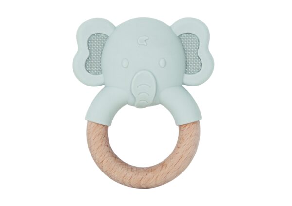 TOOKY TOY Gryzak Słonik Drewniany Obręcz TOOKY TOY Gryzak Słonik Drewniany Obręcz
