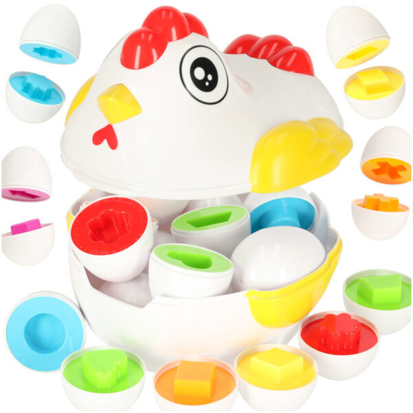 Ukladanka-edukacyjna-sorter-dopasuj-ksztalty-jajka-12-szt.-kura-1 Ukladanka-edukacyjna-sorter-dopasuj-ksztalty-jajka-12-szt.-kura-1