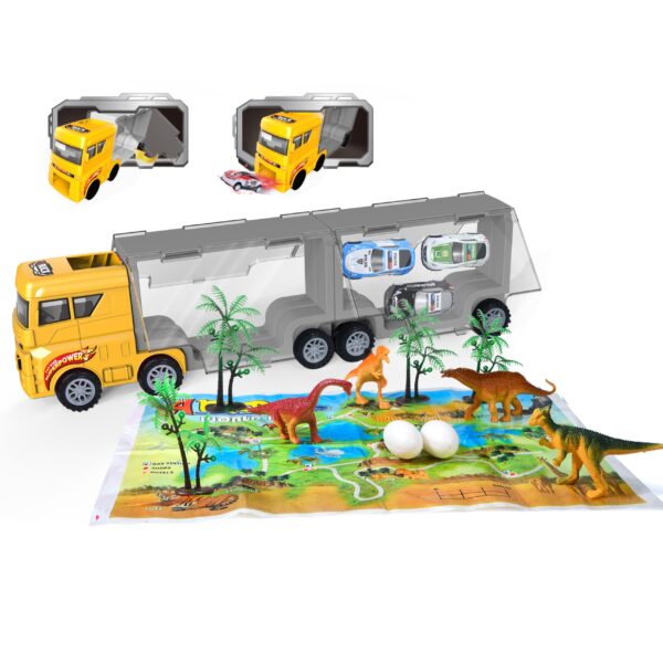 WOOPIE-Ciezarowka-Transporter-2w1-Zestaw-Dinozaurow-Makieta-2 WOOPIE-Ciezarowka-Transporter-2w1-Zestaw-Dinozaurow-Makieta-2