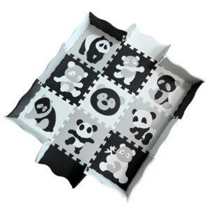 WOOPIE Mata Piankowa Kontrastowa Puzzle Kojec