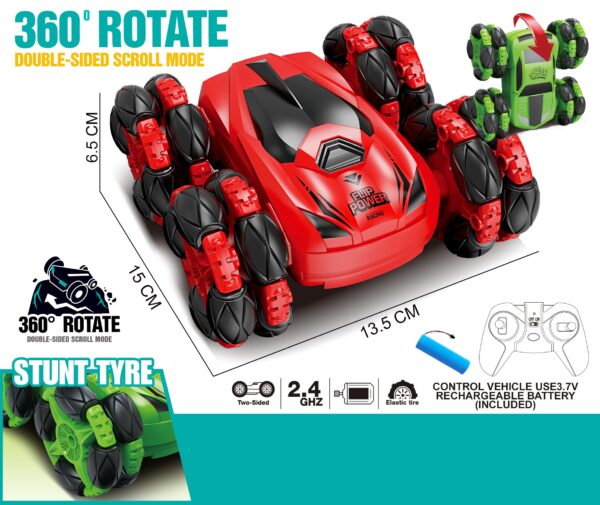 WOOPIE-Zdalnie-Sterowane-Auto-RC-Akrobata-Rotacja-360-z-Pilotem-24-GHz-11 WOOPIE-Zdalnie-Sterowane-Auto-RC-Akrobata-Rotacja-360-z-Pilotem-24-GHz-11