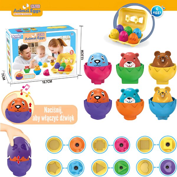 WOOPIE-Ukladanka-Sorter-Montessori-Dopasuj-Ksztalty-Wesole-Zwierzaki-Jajka-6szt-1 WOOPIE-Ukladanka-Sorter-Montessori-Dopasuj-Ksztalty-Wesole-Zwierzaki-Jajka-6szt-1