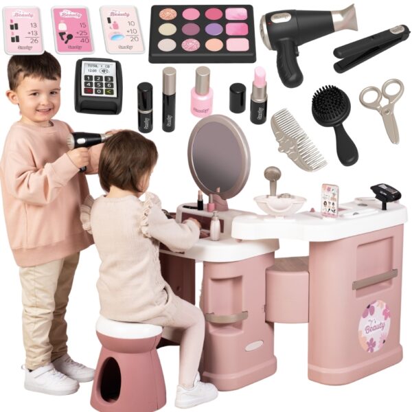 SMOBY Centrum małej stylistki BEAUTY + 26 akcesoria Fryzjer i kosmetyczka SMOBY Centrum małej stylistki BEAUTY + 26 akcesoria Fryzjer i kosmetyczka
